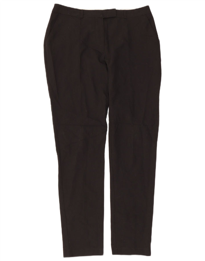 TOPSHOP Pantaloni drepti pentru femei UK 10 Mici L32 L29 Poliester negru