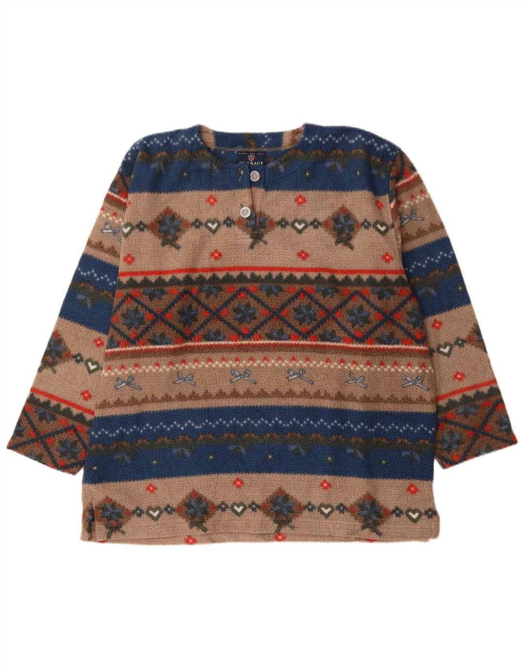 Pulover vintage pentru bărbați din lână, mare, multicolor, din poliester Fair Isle