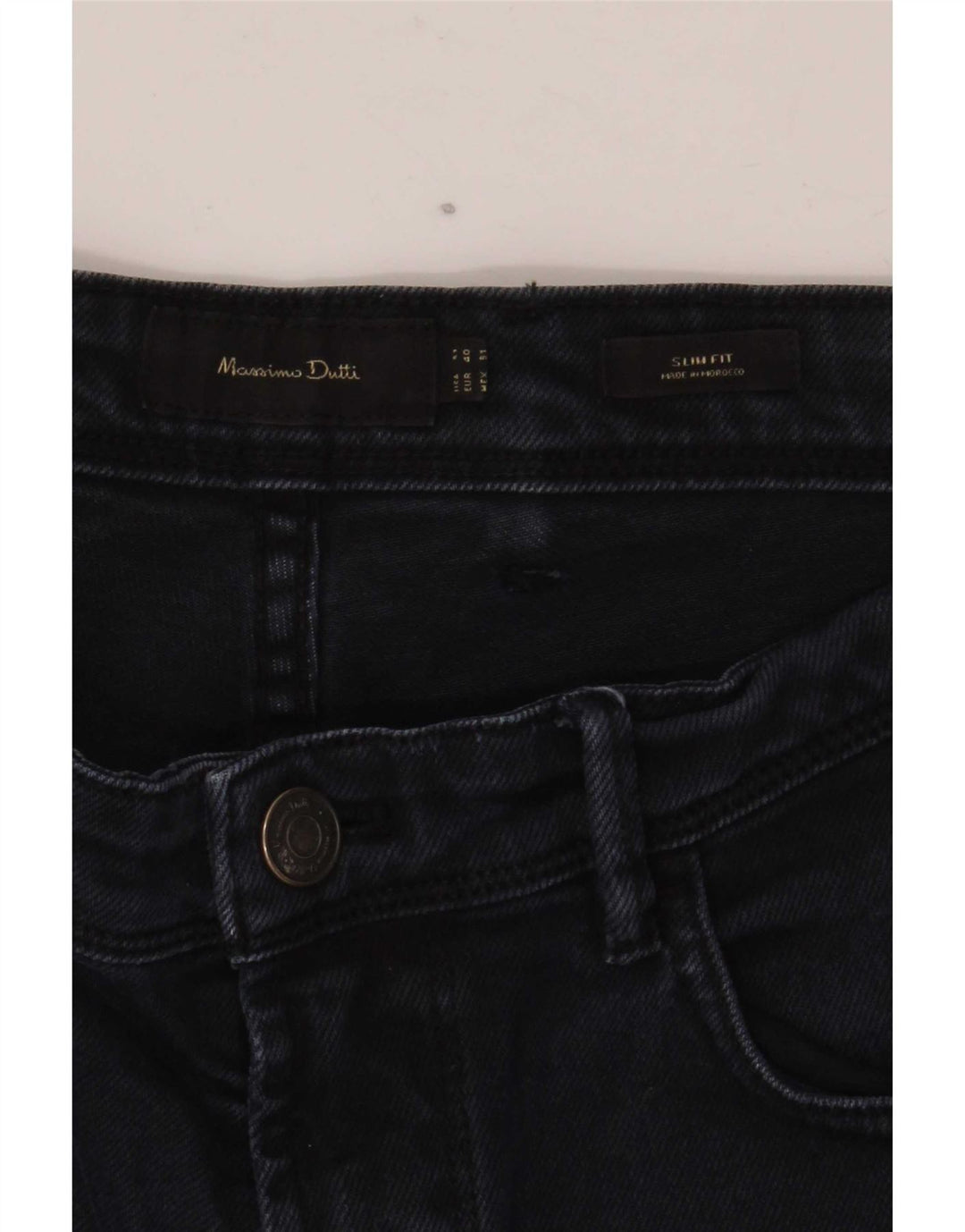 Blugi subțiri Massimo Dutti pentru bărbați EU 40 Medium W31 L30 Bleumarin