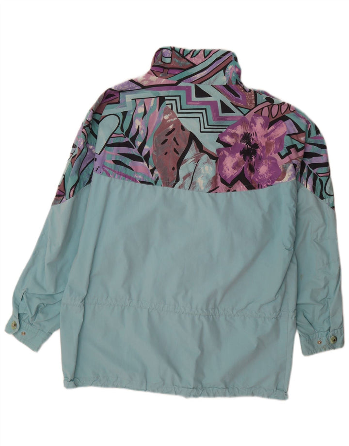 Maser M haină de ploaie supradimensionată pentru femei UK 10 Small Turcoaz Geometric