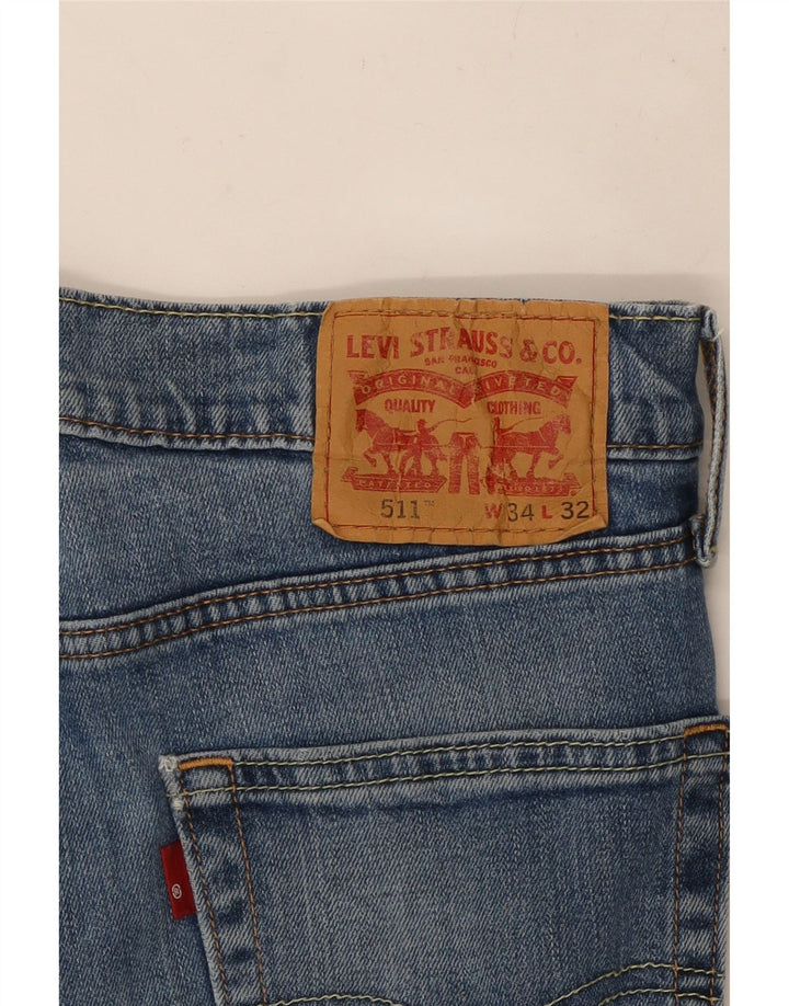 Blugi slim 511 pentru bărbați LEVI'S L34 L32 Bumbac albastru