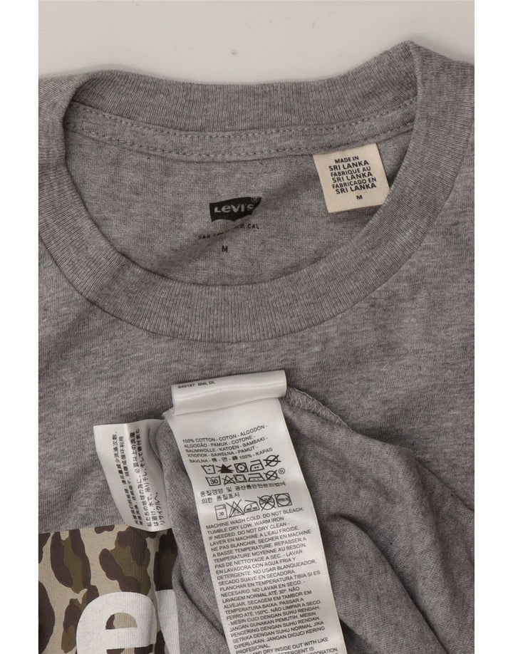 Tricou grafic pentru bărbați Levi's Top din bumbac gri mediu