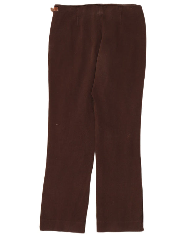Dkny Pantaloni drepti casual pentru femei US 8 Medium W32 L30 Maro Bumbac