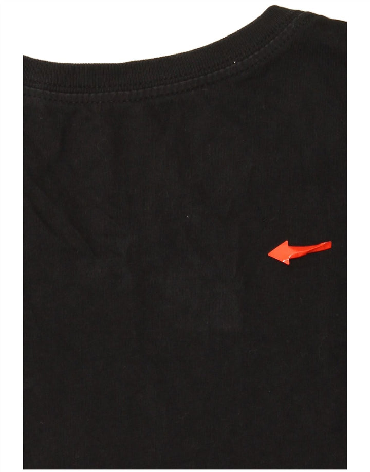 Tricou grafic Nike pentru bărbați Top mic, negru, bumbac