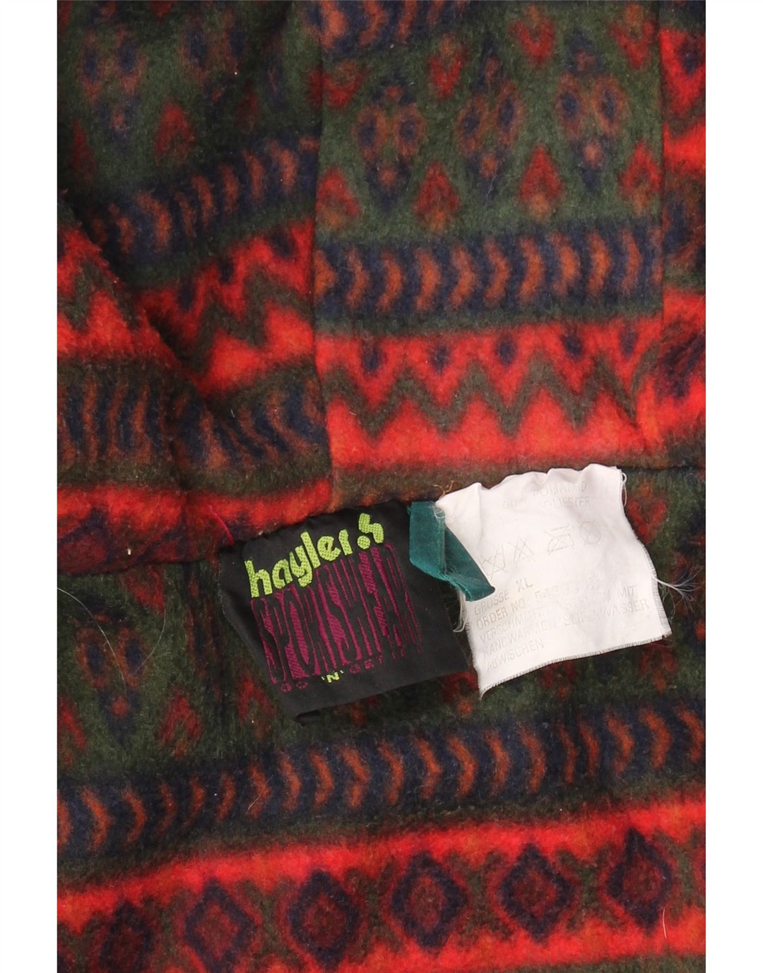 VINTAGE Jachetă de vânt cu glugă pentru bărbați, UK 42 XL, verde, poliamidă