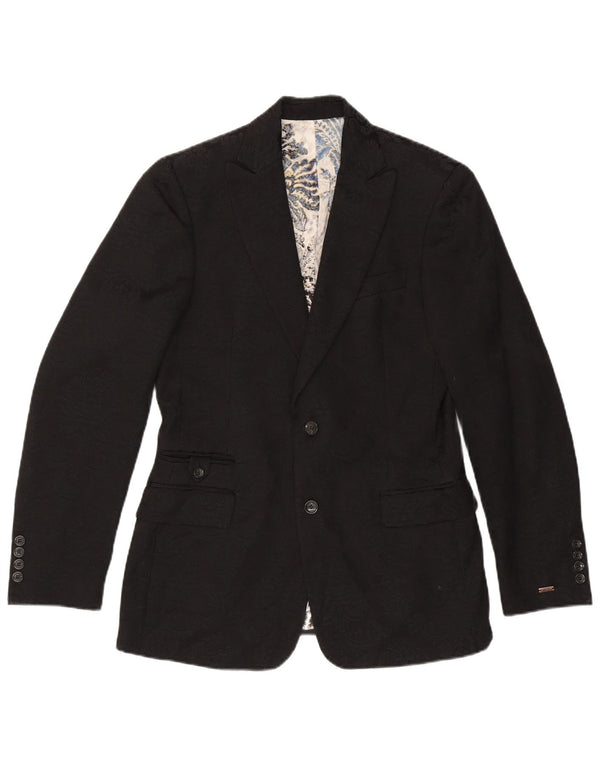 Jachetă Blazer pentru bărbați Just Cavalli, cu 2 nasturi, UK 38 Medium Black