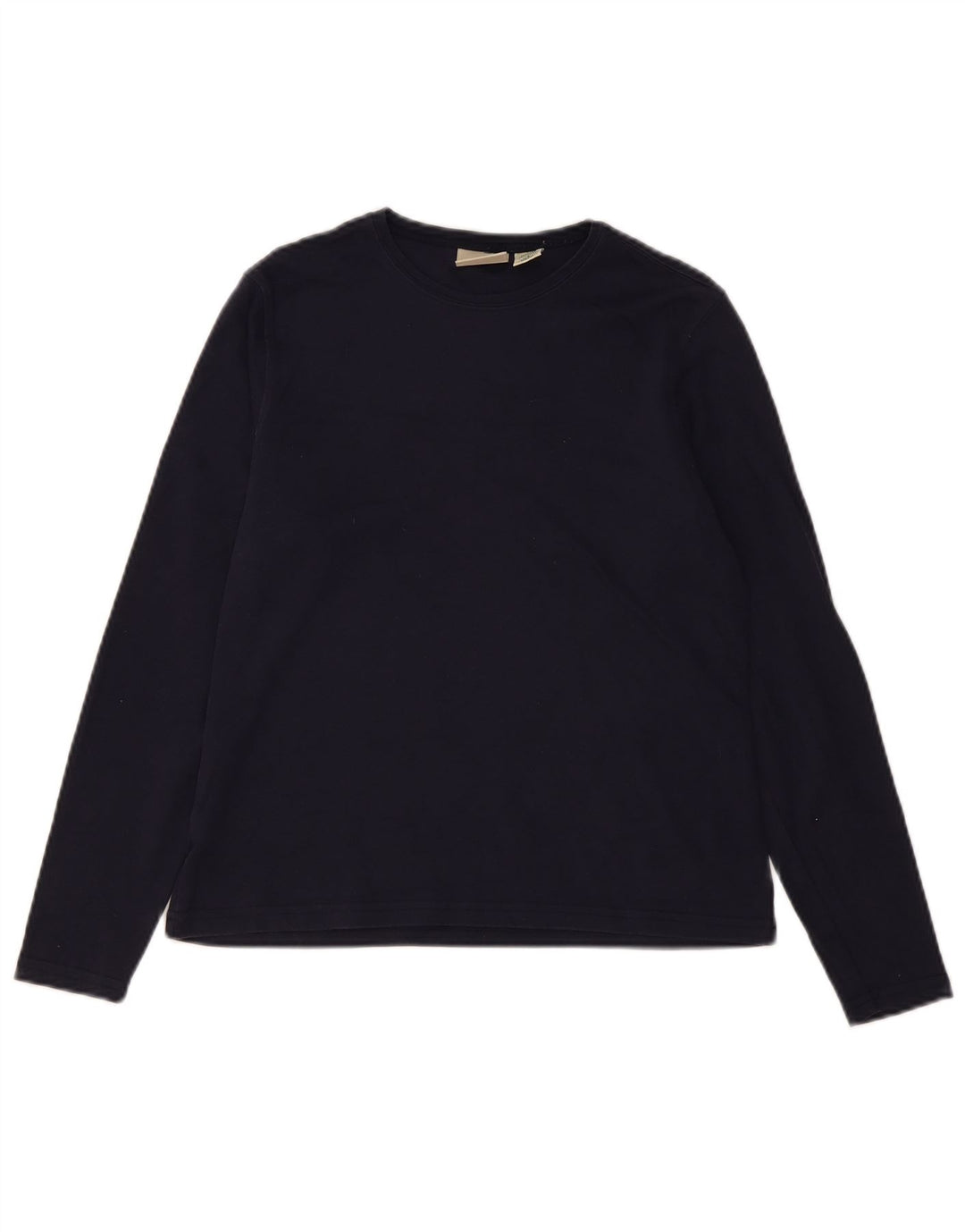 Top pentru femei L.L.BEAN cu mânecă lungă UK 10 mic bumbac bleumarin