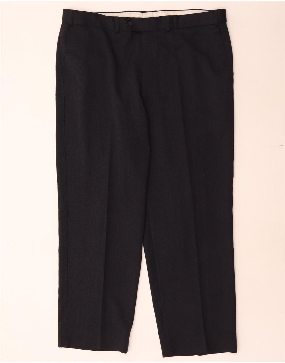 Marks & Spencer Pantaloni drepți pentru bărbați L40 L29 Poliester bleumarin