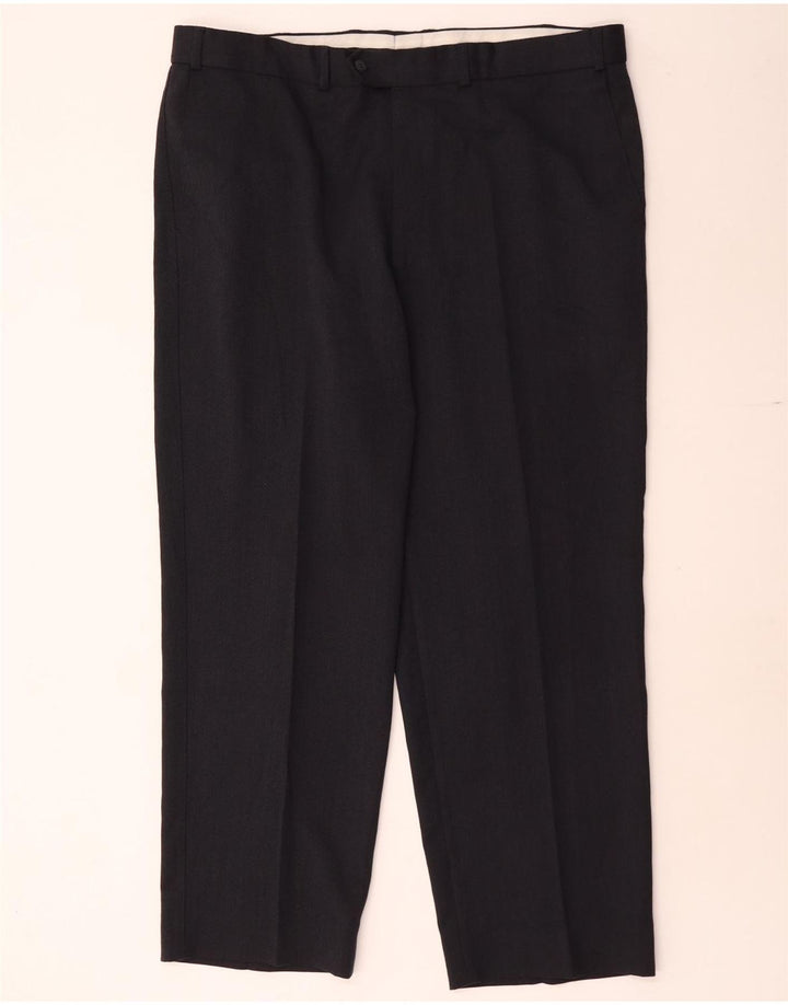 Marks & Spencer Pantaloni drepți pentru bărbați L40 L29 Poliester bleumarin