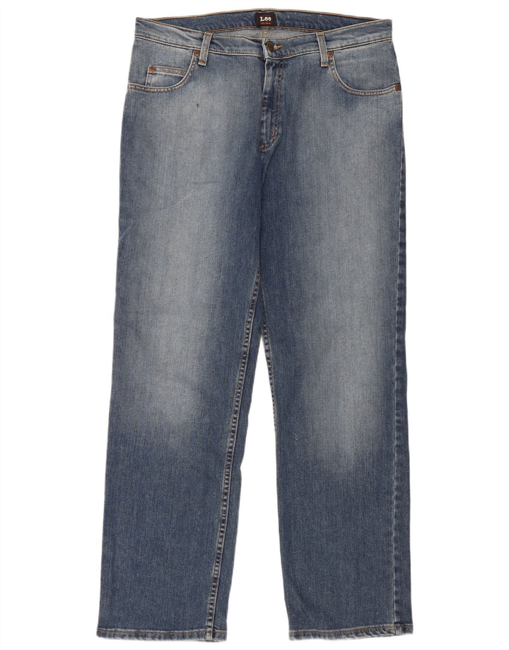 Blugi Lee Brooklyn Straight pentru bărbați W36 L32 Bumbac albastru