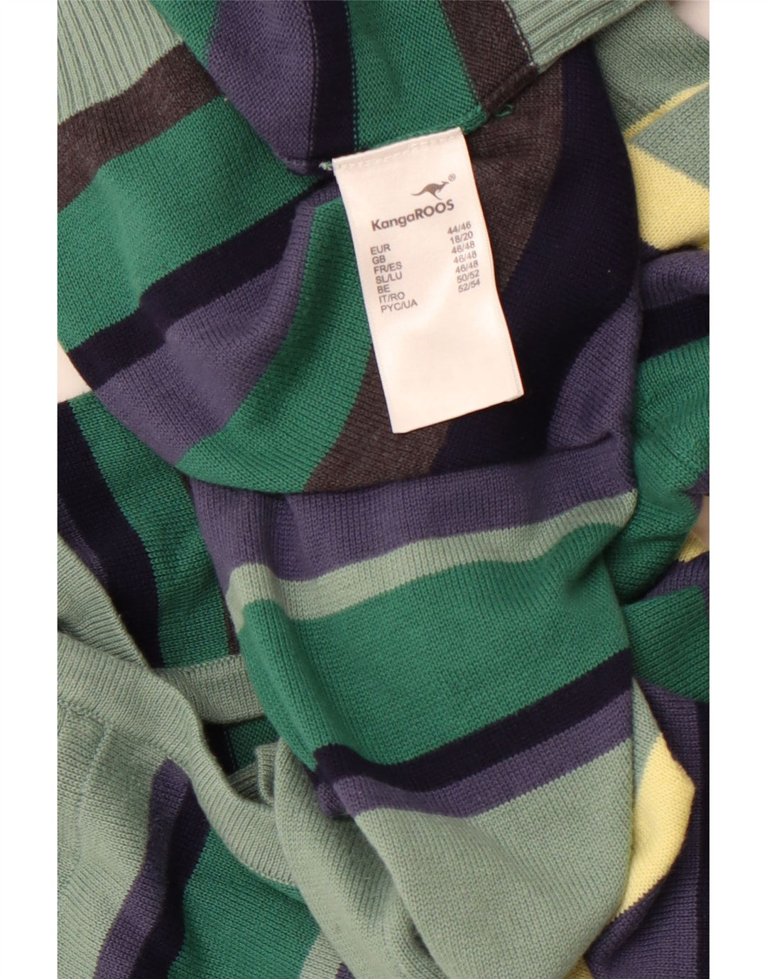 Pulover cardigan cu glugă pentru femei KANGAROOS UK 18/20 XL, cu dungi multicolore