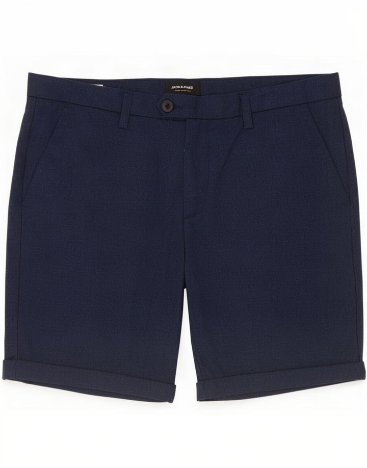 Pantaloni scurți chino Jack & Jones pentru bărbați, mari W34, poliester bleumarin