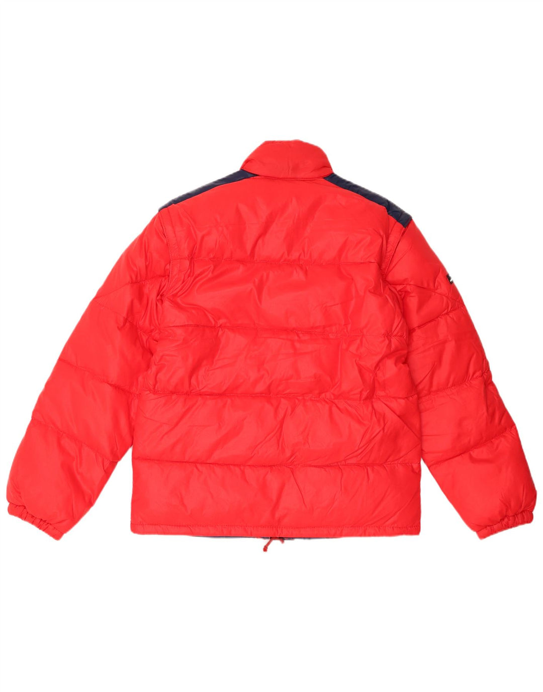 Jachetă căptușită vintage pentru bărbați IT 44 XS Poliamidă color bloc roșu