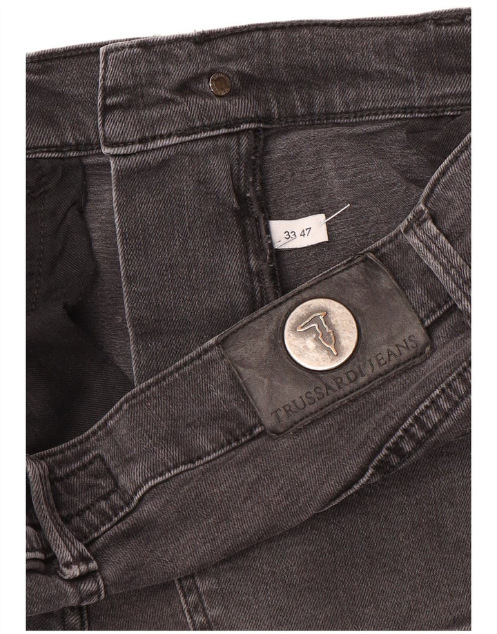Trussardi blugi slim pentru bărbați W33 L31 gri