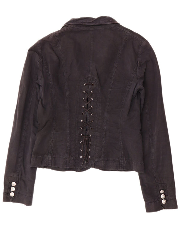 Jachetă Blazer Femei Liu Jo 1 Buton IT 46 Mare Bumbac Bleumarin