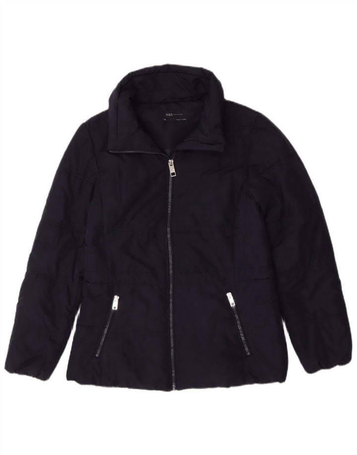 Jachetă căptușită pentru femei Marks & Spencer UK 10 Small, bleumarin, poliester