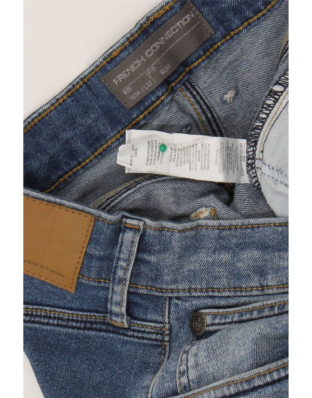 Blugi slim pentru bărbați French Connection L34 L32 Bumbac albastru