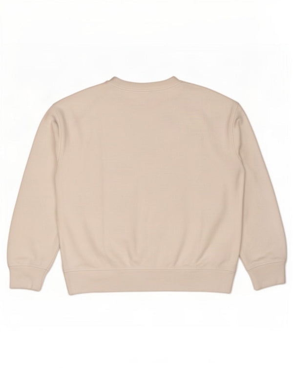 Levi's Pulover supradimensionat cu grafic pentru femei UK 10 Bumbac alb mic