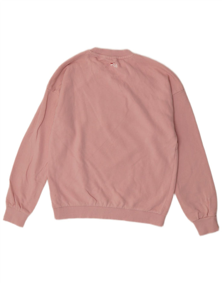 Pulover pentru femei Fila Graphic Pulover UK 14 Medium Pink Bumbac