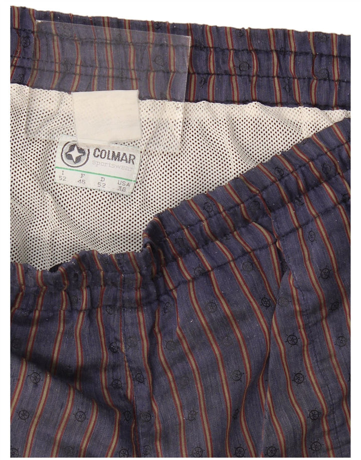 Pantaloni scurți de înot COLMAR pentru bărbați IT 52 mari bleumarin cu dungi