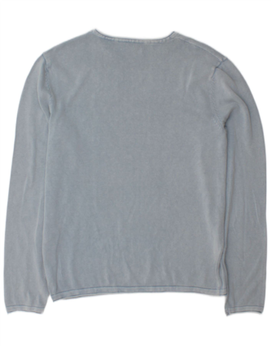 Pulover Jack & Jones pentru bărbați, cu gât de barcă, bumbac albastru mediu