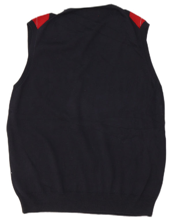 Kappa Vestă bărbați Tank Top mare bleumarin Argyle/Diamond Bumbac