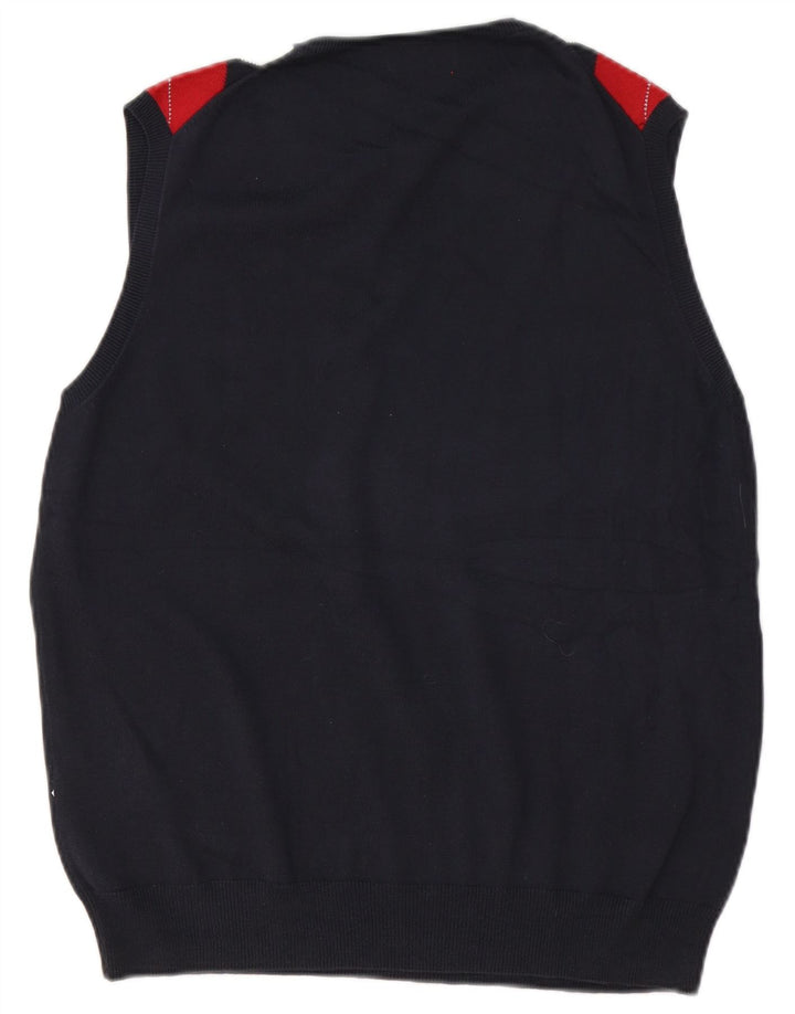 Kappa Vestă bărbați Tank Top mare bleumarin Argyle/Diamond Bumbac