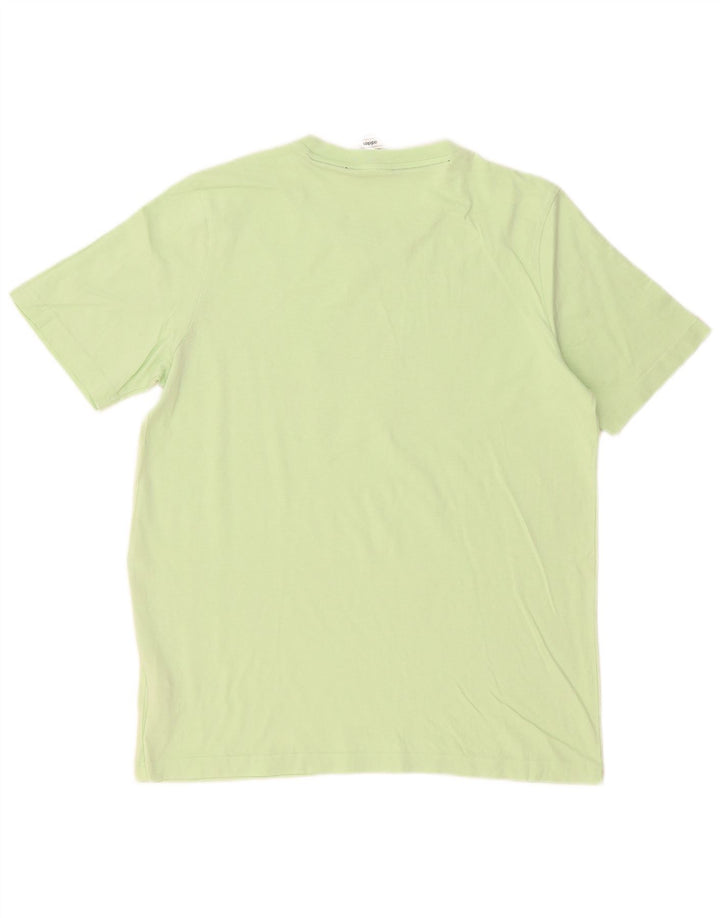 Tricou grafic pentru bărbați Adidas Top din bumbac verde mediu