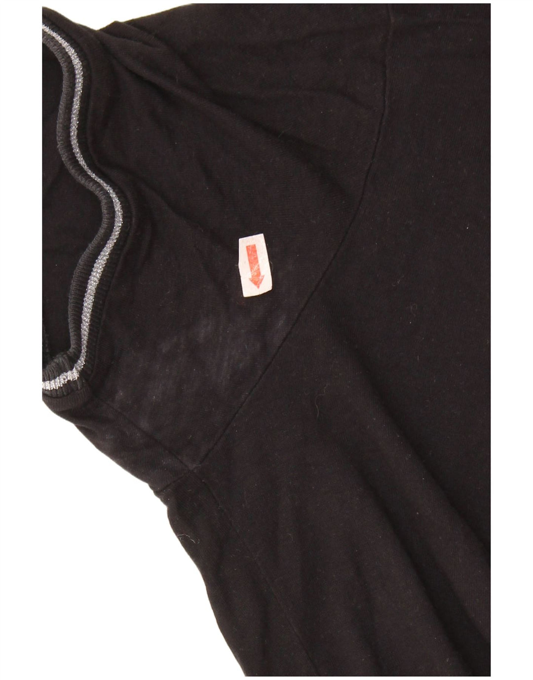 Tricou grafic supradimensionat pentru femei GUESS UK 6 XS Negru