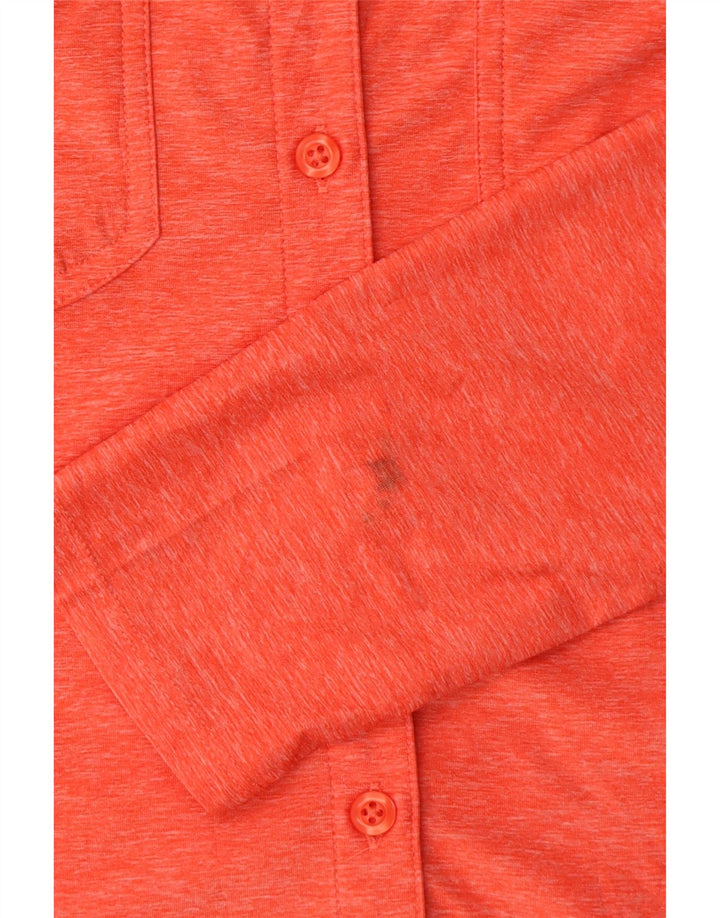 EDDIE BAUER Womens Shirt UK 10 Small Red Polyester Vintage Eddie Bauer and Second-Hand Eddie Bauer from Messina Hembry 