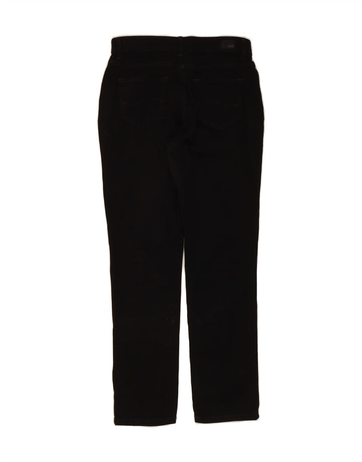 LEE Womens Mid Rise Straight Jeans US 4 Small W28 L28 Black Cotton Vintage Lee and Second-Hand Lee from Messina Hembry 