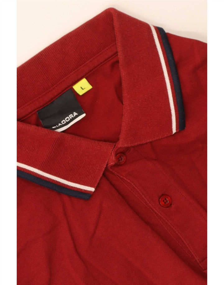 Tricou polo pentru bărbați Diadora mare burgundă