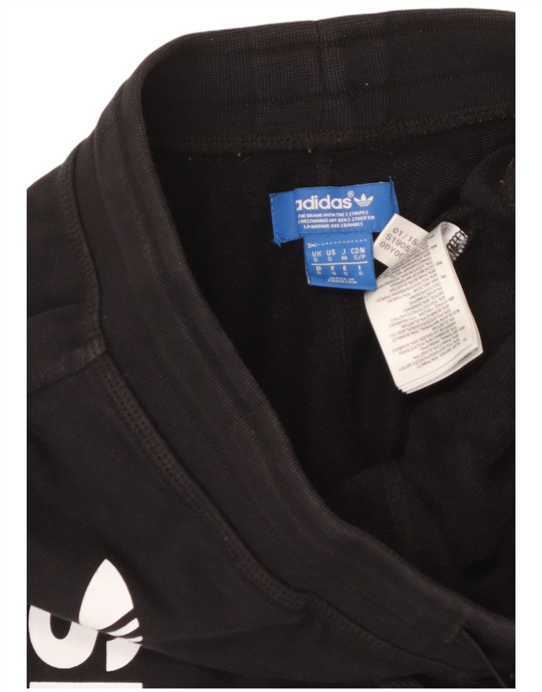 Pantaloni scurți sport grafic ADIDAS pentru bărbați, bumbac negru mic