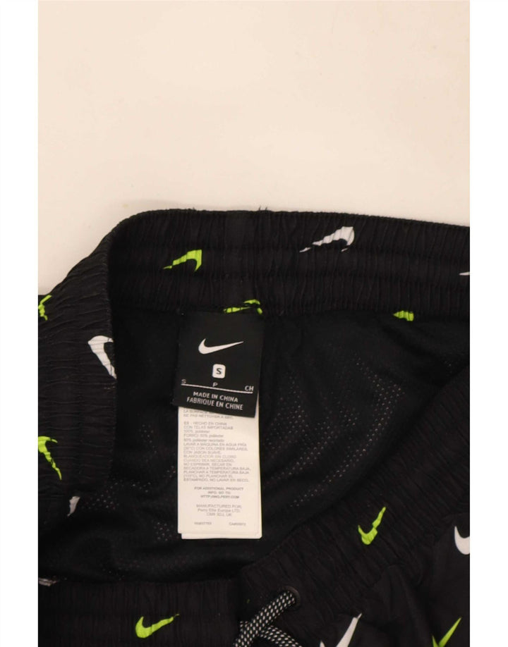 Pantaloni scurți sport grafic Nike pentru bărbați, poliester negru mic