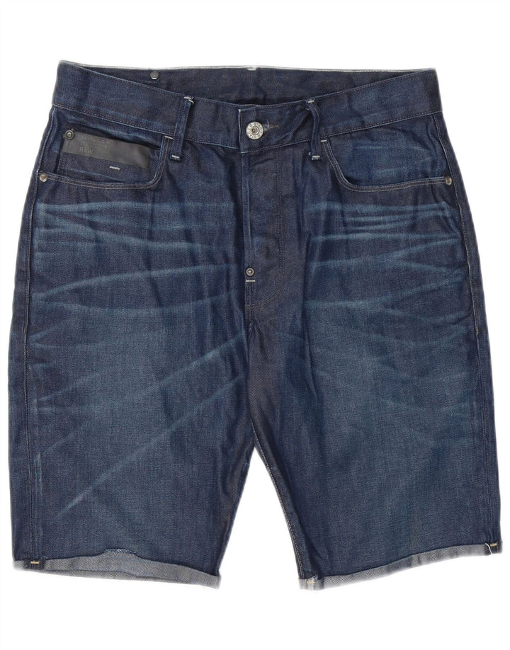 G-Star Pantaloni scurți din denim pentru bărbați W30, bumbac albastru mediu