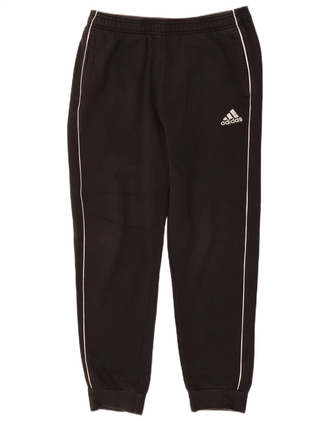 Pantaloni de trening Adidas pentru bărbați Joggeri, bumbac mediu negru