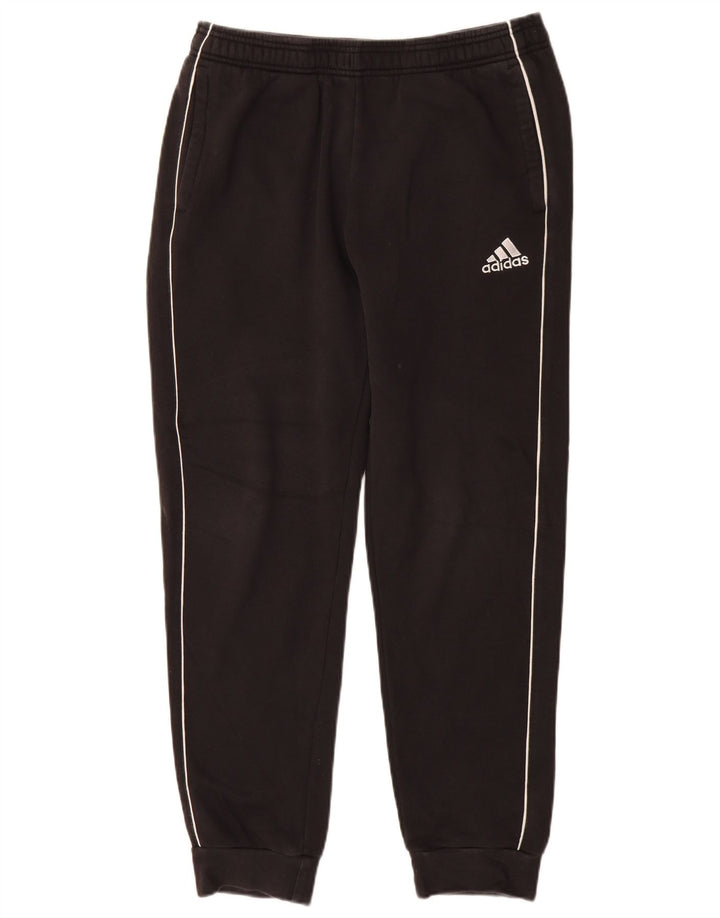 Pantaloni de trening Adidas pentru bărbați Joggeri, bumbac mediu negru