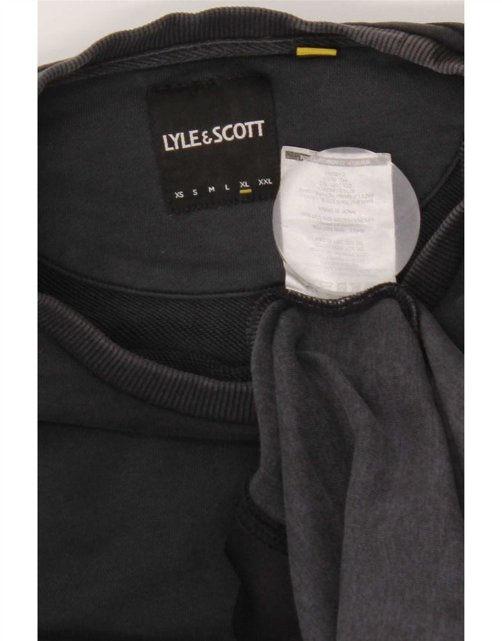 Hanorac pentru bărbați Lyle & Scott Pulover XL, negru, bumbac color bloc