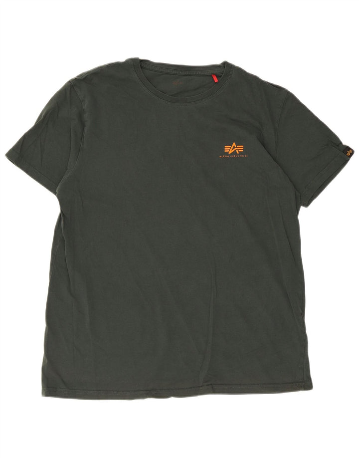 Tricou pentru bărbați Alpha Industries Top mic verde