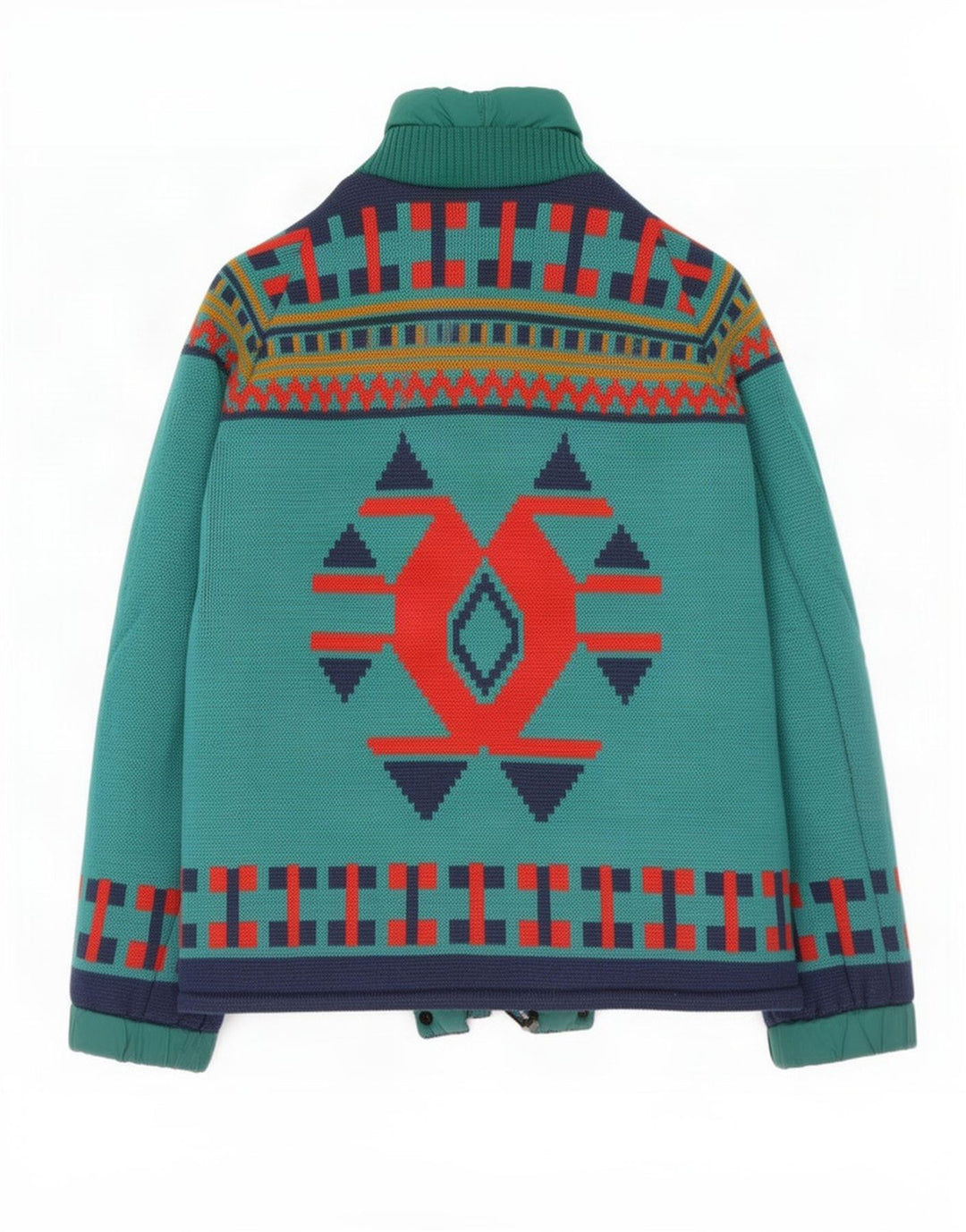 Jachetă reversibilă pentru bărbați Brunik UK 38 Medium Green Geometric