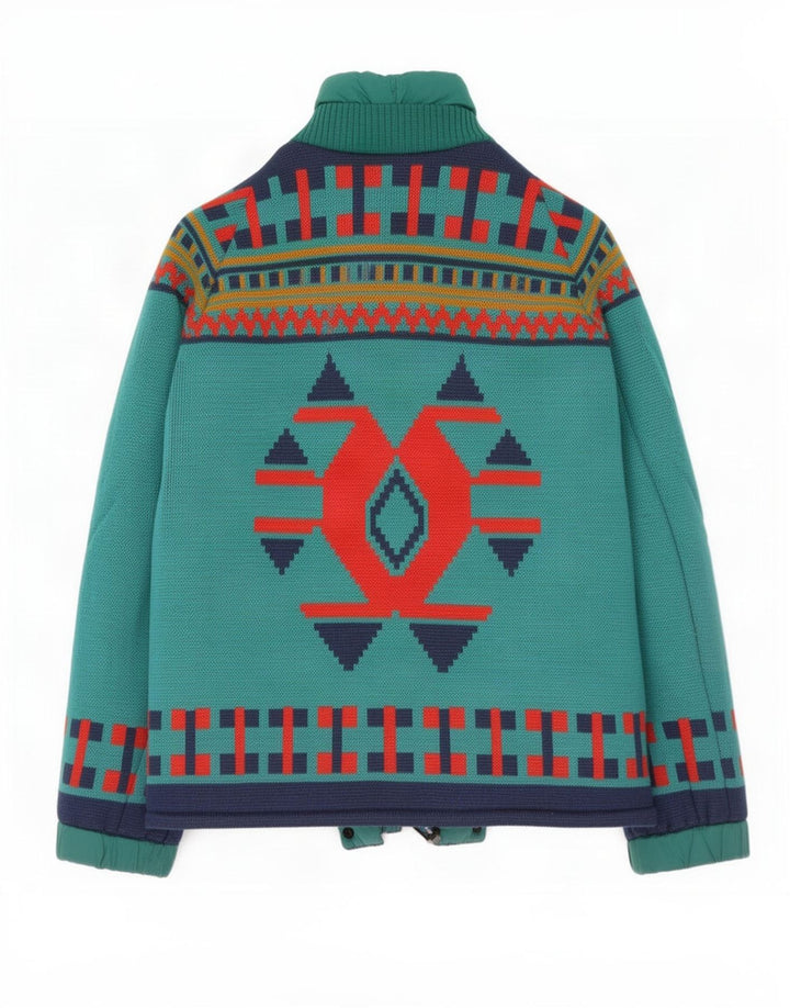 Jachetă reversibilă pentru bărbați Brunik UK 38 Medium Green Geometric