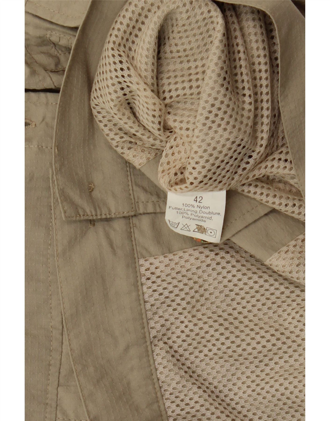KLEPPER Womens Utility Gilet IT 42 Medium Beige Nylon Vintage Klepper and Second-Hand Klepper from Messina Hembry 