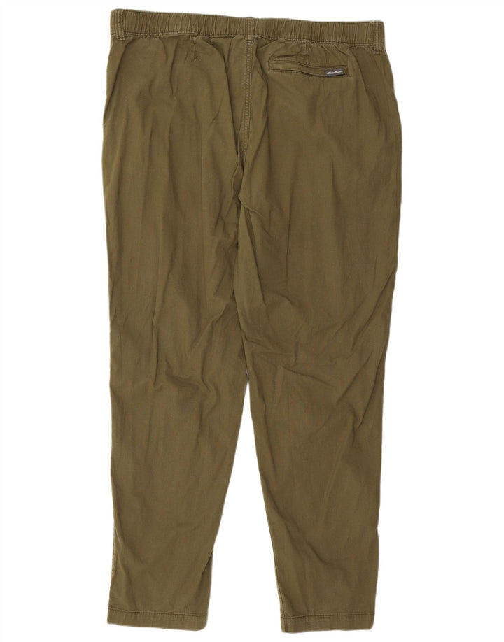 Pantaloni chino conici pentru bărbați Eddie Bauer L40 L32 bumbac verde
