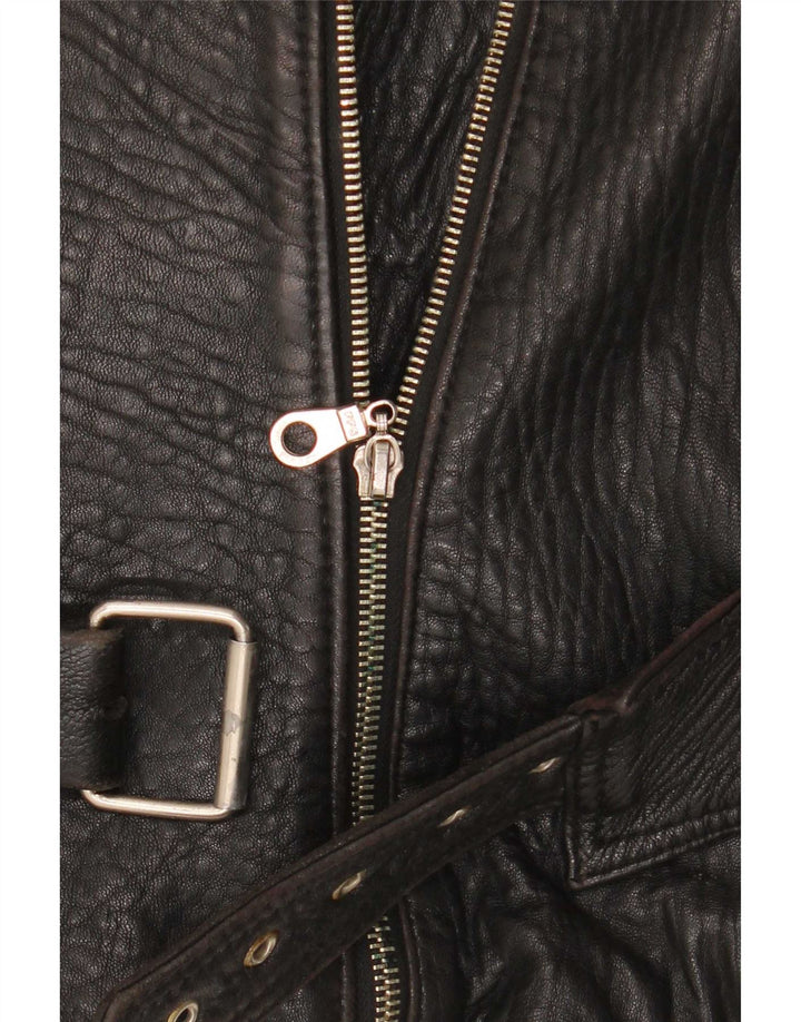Jachetă Biker din piele pentru femei Chevignon UK 14 Medium Black