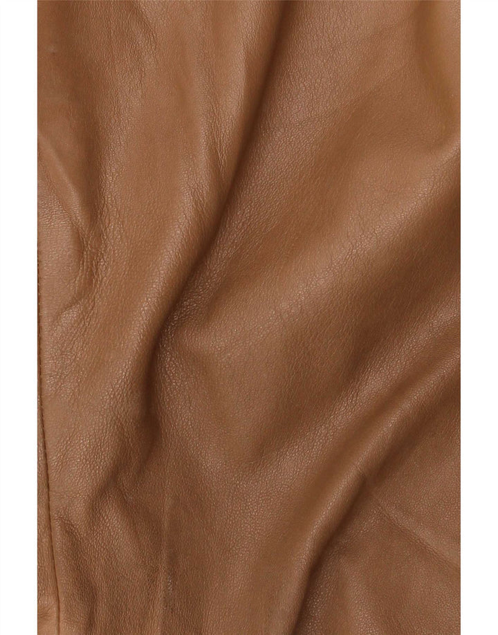 Pantaloni de piele bootcut Conbipel pentru femei IT 46 Large W34 L32 Bej