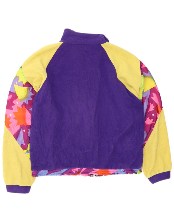 Jachetă vintage pentru bărbați din lână UK 42 XL violet poliester color bloc