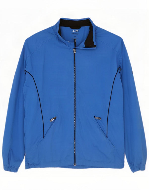 Adidas Mens Clima Proof Trening Top Jacket Medium Blue Polyester