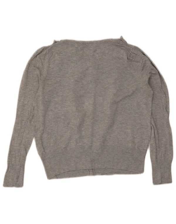 Pulover cardigan pentru femei Marks & Spencer UK 10 mic, gri cu pete