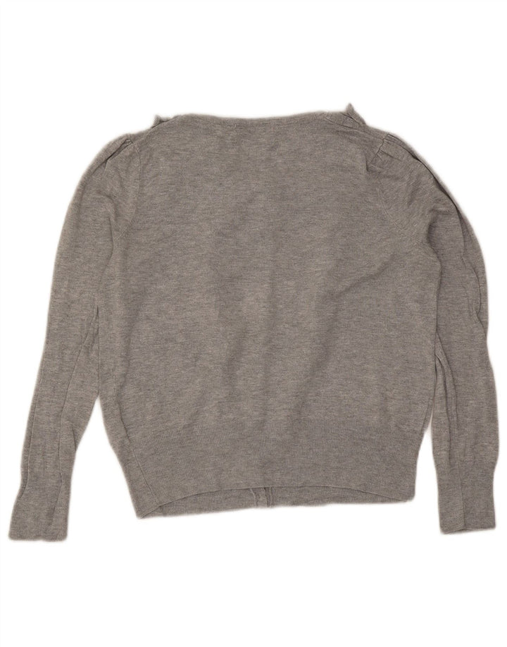 Pulover cardigan pentru femei Marks & Spencer UK 10 mic, gri cu pete
