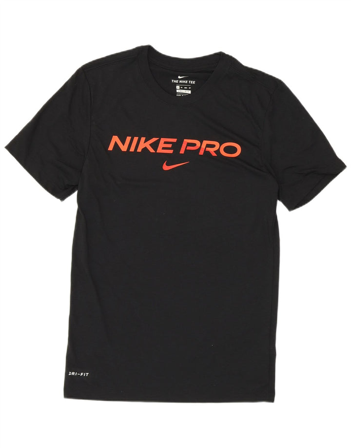 Tricou grafic pentru bărbați NIKE Dri Fit Top XS Poliester negru